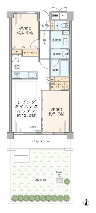 パークハイム桜新町 107号室