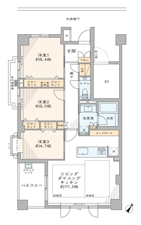 ロネスタ戸越公園 401号室