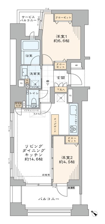ウエリス銀座二丁目 301号室