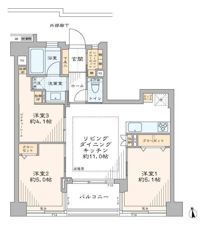 プラハ東京八丁堀 302号室